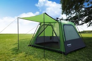 Pre-assembled Durable 4-Person 2-Season Easy-up Tent KingCamp Family Camping