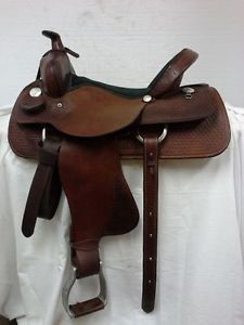 Rocking R Saddlery Used 16" All Around Western Saddle Full Quarter Horse Bar