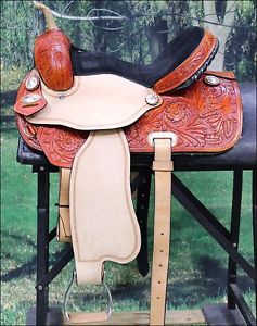 TT204ST 16" HILASON WESTERN FLEX TREE BARREL RACING TRAIL RIDING HORSE SADDLE