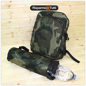 BORSA TERMICA ZAINO FRIGO MARE SPIAGGIA + PORTA BOTTIGLIA TERMICO PORTABOTTIGLIE