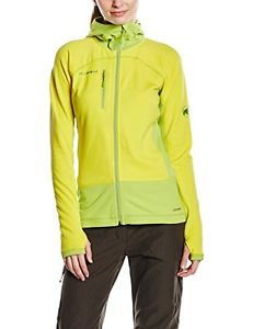Mammut, Giacca Softshell con cappuccio Donna Aconcagua Pro Midlayer, Giallo (Sun