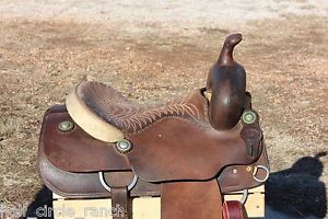 Cajuns cutting, ranch cutting saddle, 15.5" seat