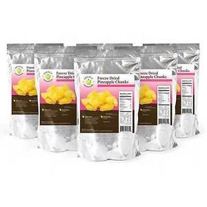 Legacy Premium Fruit Freeze Dried Pineapple 264 Servings 6 Mylar Pouches LE6017