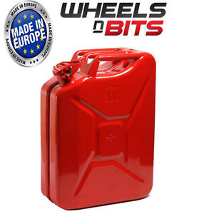 METALL PULVERBESCHICHTETES METALL DRINNEN AN AUF ROT KANISTER 20L LITER DOSE