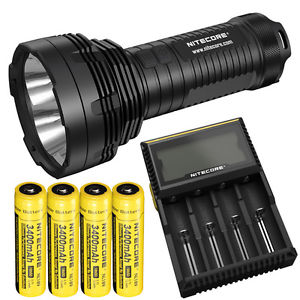 NiteCore TM16GT 4x Cree XP-L HI V3 LED 3600 Lumen Flashlight + Battrey + Charger
