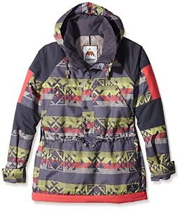 Burton WB cenere scuro Jacket giacca da snowboard da donna, Tropic Banded Geo, S