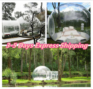 4.0M Outdoor Single Tunnel Inflatable Bubble Tent Family Camping with Blower