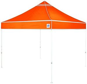 E-Z UP Hi-Viz Utility Instant Shelter Canopy 10 by 10' Bright Orange E-Z UP New