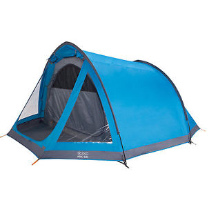VANGO Ark 400 Tunnelzelt Campingzelt 4 Personen Freizeit Zelt mit Vorraum blau