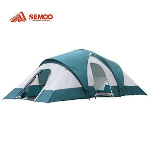 Semoo 9-Person Three-Room Family Tent, Large D-style Door, Camping