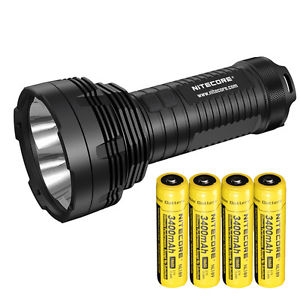 NiteCore TM16GT 4x Cree XP-L HI V3 LED 3600 Lumens Flashlight + 4x NL189 Battery