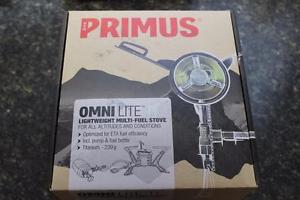 NEW Primus OmniLite Ti Multi-Fuel Backpacking & Camp Stove #321987 & Fuel Bottle