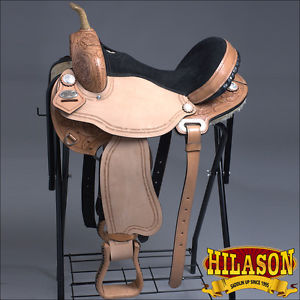 TT205-15" HILASON FLEX-TREE BARREL RACING TRAIL RIDING WESTERN SADDLE