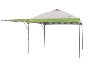 Coleman 10' x 10' Instant Straight Leg Canopy Gazebo with Added Swing Wall New