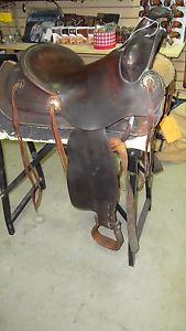 15" HHH HEISER RANCH WESTERN SADDLE 3-925