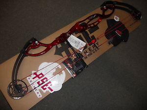 NEW 2016 XPRESSION 50-60# RED TARGET BOW 26-31.5" DRAW With Sight