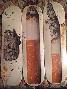 SUPREME SS16 URS FISCHER SKATEBOARD DECK SET OF 3 Kaws Box Logo Camp Cap