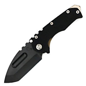 Medford Praetorian G, Black G-10/TumbledTitanium, Black PVD Tanto Hunting Knife