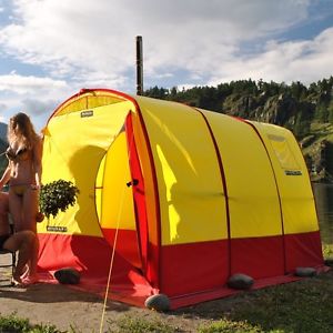 Mobile Outdoor Camping Sauna Tent Shelter Mobiba MB-103 with furnace