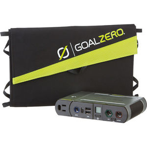 Goal Zero Sherpa 100 Solar Recharging Kit w Nomad 20 and 110V Inverter