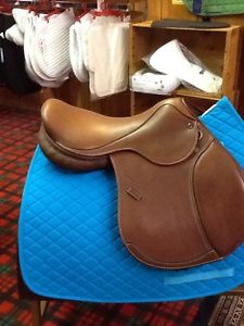 M. TOULOUSE ANNICE DOUBLE LEATHER CLOSE CONTACT SADDLE DARK CARAMEL 17"