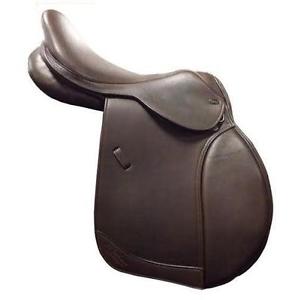 2310GEN2 M Toulouse Valeria Close Contact Jumping English Saddle 17 Chocolate