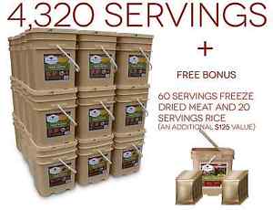 Long Term Food Storage Wise Food 4320 Servings MRE 25 Year Shelf Life Freeze Dry