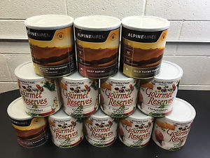 (12) Cans of AlpineAire Foods Gourmet Reserves Gourmet Supreme - Assorted