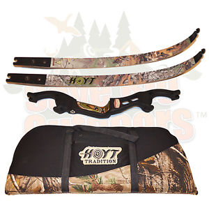 RH HOYT Buffallo Buffalo Recurve Bow Black Riser RT XTRA Camo Limbs  62" 40lb