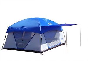PahaQue Wilderness - Promontory XD 8 Person Family Tent Silver/Blue New