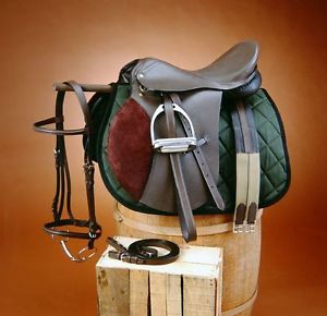 EQUI/ROYAL REGENCY  ALL PURPOSE Leather  16" English Saddle 6 piece  Package