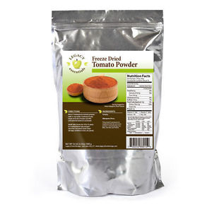 Legacy Premium Freeze Dried Tomato Powder 444 Serving 6 Pack Pouch Bucket LE7035