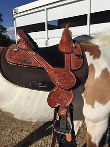 Tammy Fischer Treeless Barrel Saddle