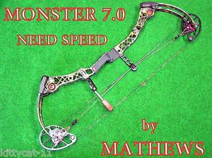 Mathews Monster 7.0  Compound Bow RH  60LBS. *SHIP WORLD WIDE**