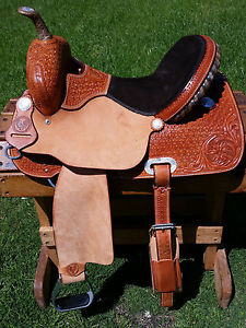 15" Hawkwood Saddlery Barrel Racing Saddle - Made in Texas