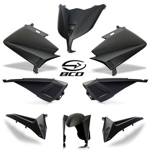 Pacchetto carenatura BCD YAMAHA T-Max 530 Tmax nero collocazione retrovisore