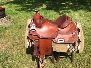 16" Billy Cook reining Saddle. Custom Ordered 8" Gullet