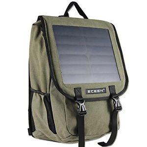 ECEENÂ® 10 Watts Solar Power Backpack, 38 Litres and Canvas Material Bag
