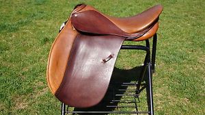 LIGHT USE~Awesome LEMETEX TRENCK SPECIAL 18.5" Brown Dressage Saddle~32cm Tree