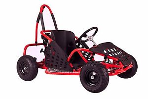 79cc Off Road Gas Go Kart for Kids- 2.5 HP 4 Stroke Engine - Red or Black