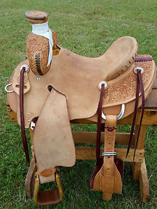 15.5" Spur Saddlery Ranch Roping Saddle - Seat Rigging -Made in Texas