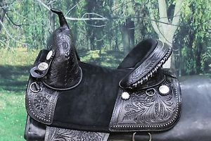 HILASON TREELESS WESTERN TRAIL BARREL RACING SADDLE 13" 14" 15" 16" 17" 18"
