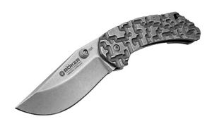 Böker Minos Taschenmesser Outdoormesser Jagdmesser Griff aus Titan