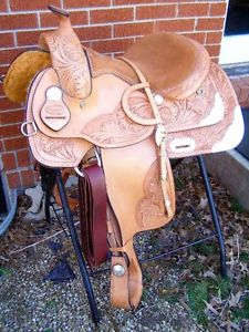 Dakota 14" Silver Plated Youth Show Saddle with Full QH Bars