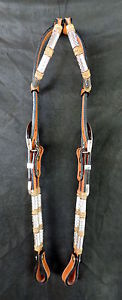 Deb Moyer Show Headstall w/Sterling Silver Ferrules