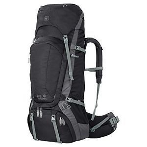 Jack Wolfskin, Zaino Uomo Denali 75, Nero (Black), 94 x 42 x 39 cm, 85 l
