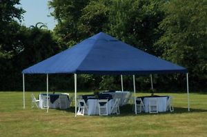 Large 20x20 Outdoor Blue Canopy Garden Tent - Quinceanera Wedding Birthday Party