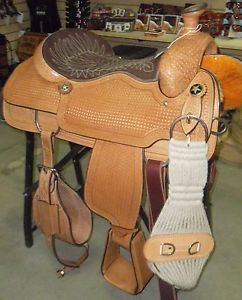 17" NEW JERRY BEAGLEY WESTERN ROPING SADDLE #3-875