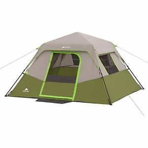 Ozark Trail 6 Person Instant Cabin Tent Camping Gear Organizer Sleeping Bag New