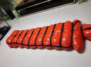 Shiny wetlook nylon bondage sleeping bag closed mummy down sleeping bags outdoor
